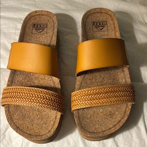 REEF Brown and Tan Sandals